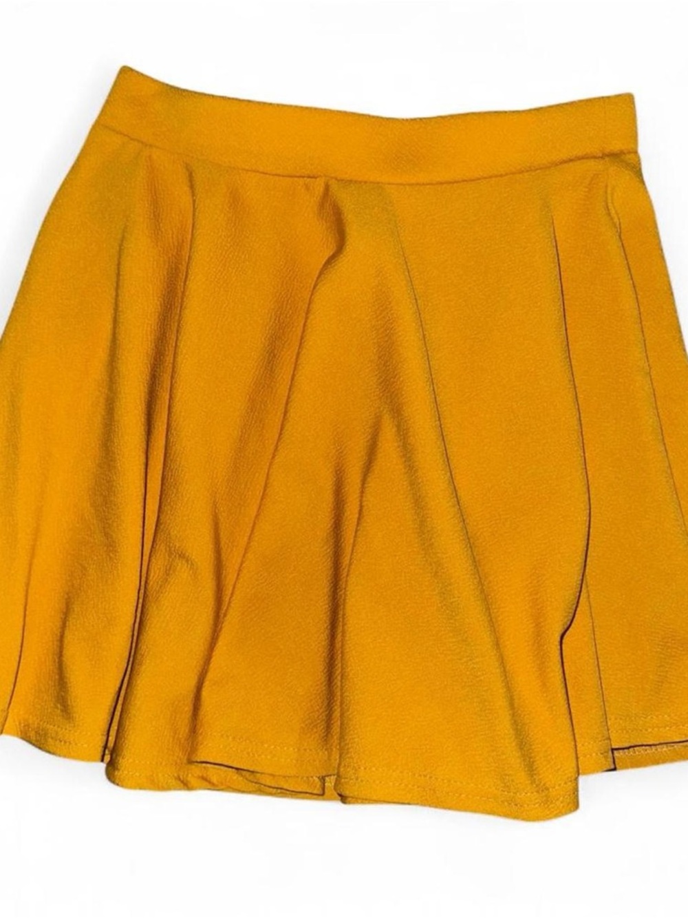Girls Mustard Yellow Swing Skirt
